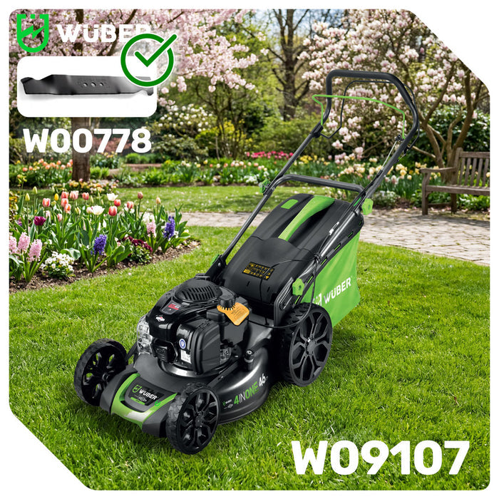 Nóż tnący do kosiarki spalinowej 46 cm prawoskrętny ostrze WUBER