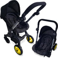 NYDC 2-in-1 Convertible Doll Car Seat & Stroller Combo - Black — Little Mamas Nursery