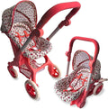 NYDC 2-in-1 Convertible Doll Car Seat & Stroller Combo - Floral — Little Mamas Nursery