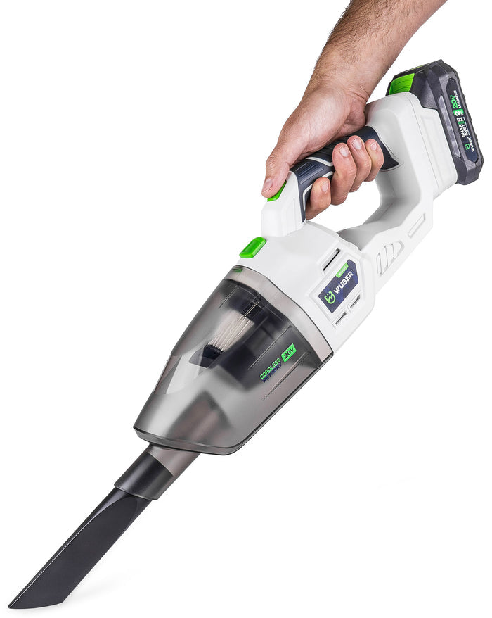Odkurzacz akumulatorowy WUBER 120 W z ergonomiczną rączką i wbudowanym akumulatorem