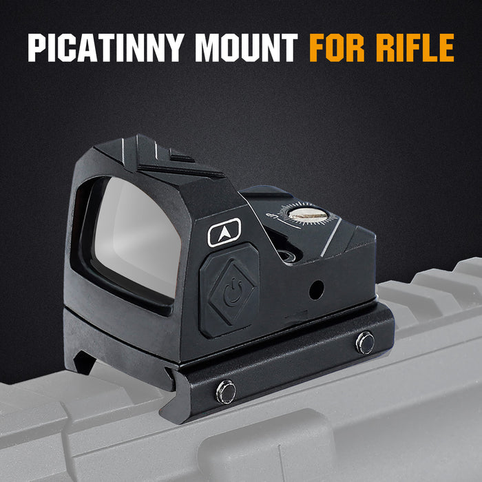 ohhunt® 2 MOA Shake Awake Green Dot Sight Compatible with Picatinny Mount or RMR Footprint