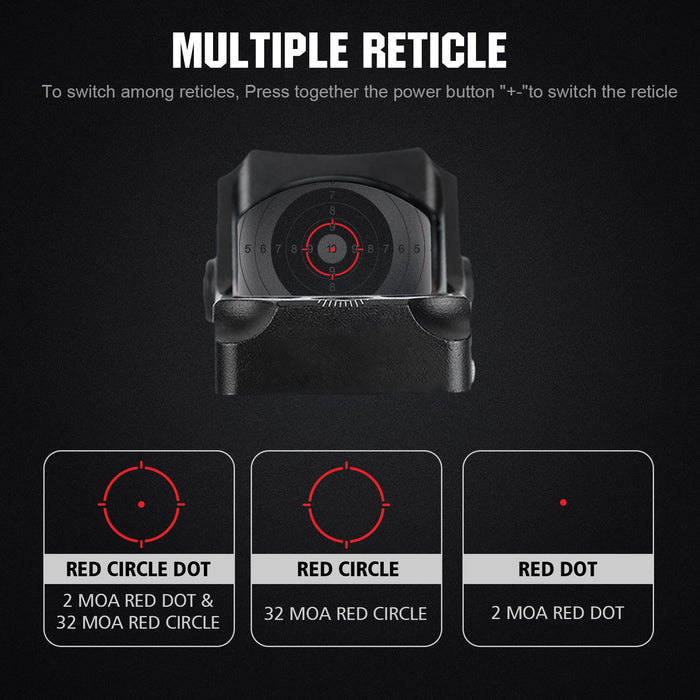 Multiple-Reticle RED DOT