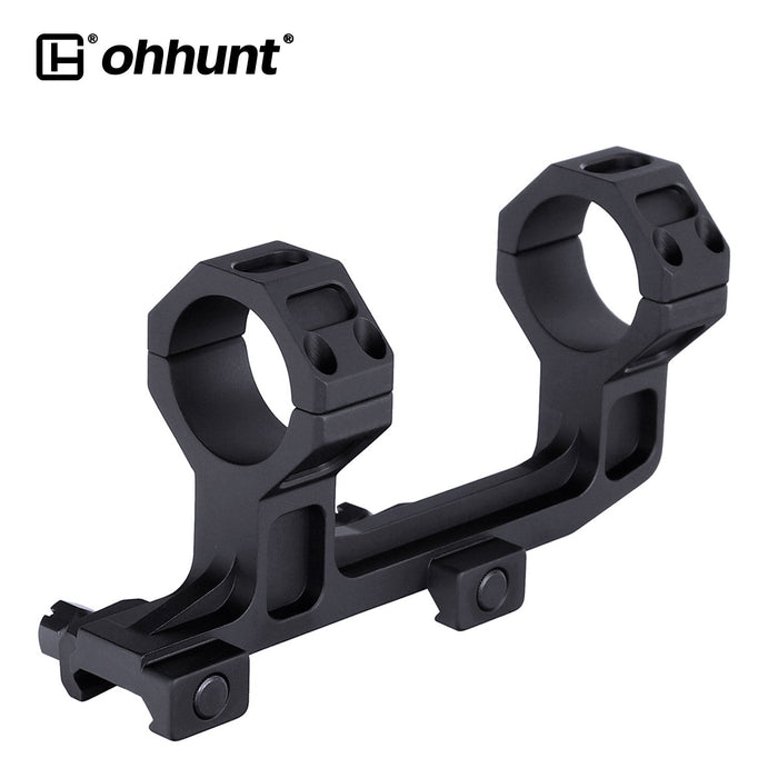 ohhunt® 30mm Cantilever Picatinny Scope Mount Ring Spacing 2.75" Height 1.93" - Black
