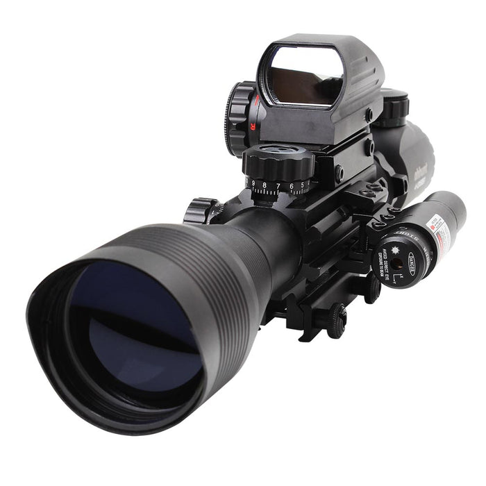 ohhunt® 4-12X50 Rifle Scope Red Dot Combo - Green
