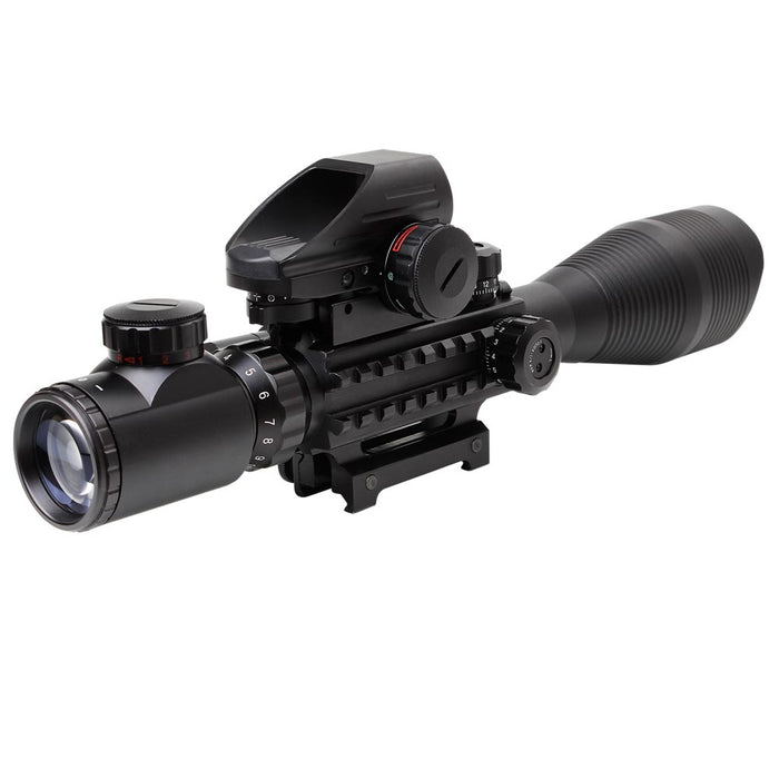 ohhunt® 4-12X50 Rifle Scope Red Dot Combo - Green