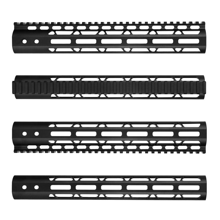 ohhunt® AR15 M-lok Free Float Handguard with Steel Barrel Nut - 12 inch