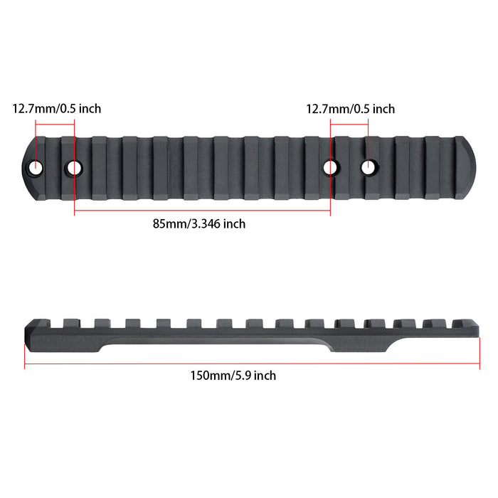 ohhunt® Steel Picatinny Rail Scope Mount for Savage 93, 93R17, Mark II, Included 2 Set Screws #6-48 #8-40
