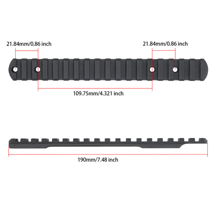 ohhunt® Steel Picatinny Rail Scope Mount for Savage Edge, Savage Axis included 2 set screws #6-48 #8-40