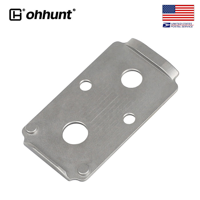 ohhunt® Titanium Adapter Plate Compatible with RMR Cut Optic Holosun 407C/507C/508T for Smith & Wesson MP 2.0 Optics Ready/CORE