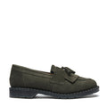 Olive Suede Tassel Loafer