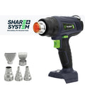 Opalarka akumulatorowa Share+ System 20 V LCD +5 wymiennych dysz WUBER
