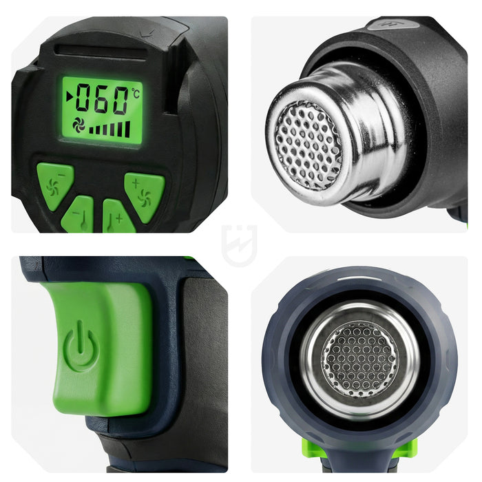 Opalarka akumulatorowa Share+ System 20 V LCD +5 wymiennych dysz WUBER