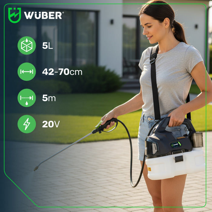 Opryskiwacz ogrodowy 5 l akumulatorowy Share+ System WUBER