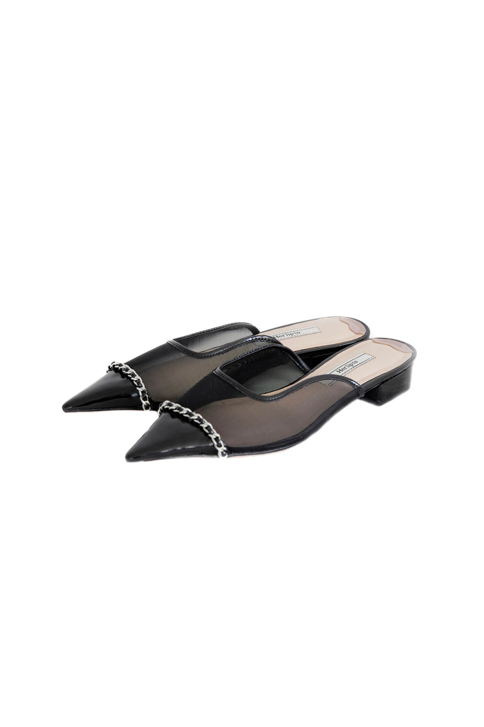 Organza Chain Mules