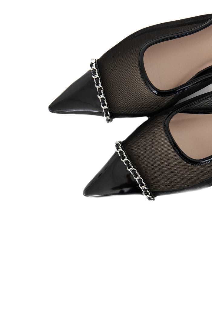 Organza Chain Mules