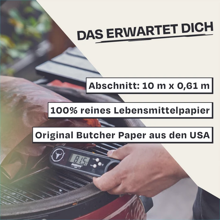 Vorteile Original Butcher Paper USA Pink für BBQ & Grill