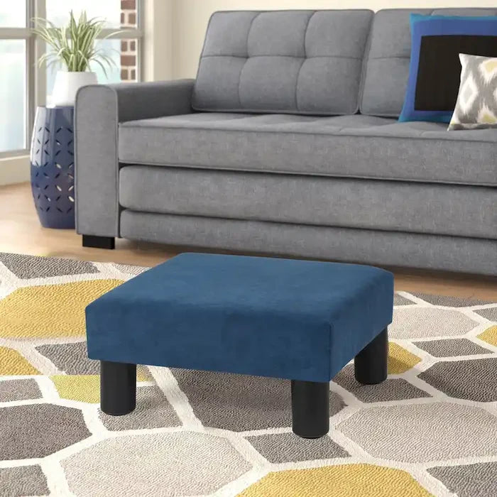 Ottoman Upholstered Fabric Footrest Pet Steps Dog Stair Stool