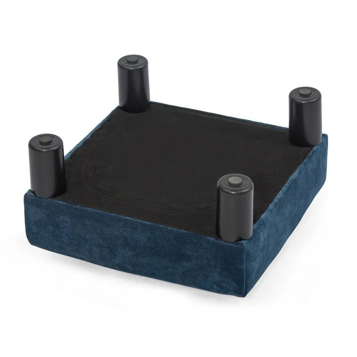 Ottoman Upholstered Fabric Footrest Pet Steps Dog Stair Stool