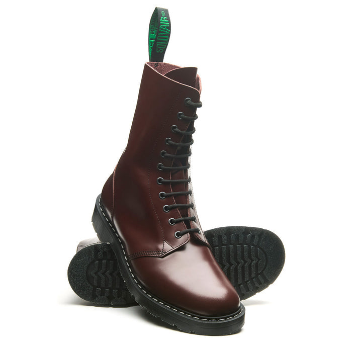 Oxblood Hi-Shine 11 Eye Astronaut Boot