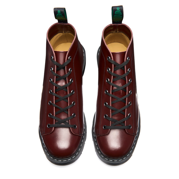 Oxblood Hi-Shine 7 Eye Monkey Boot