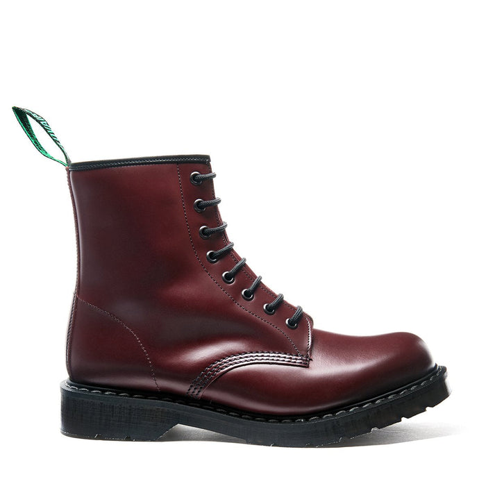 Oxblood Hi-Shine 8 Eye Derby Boot