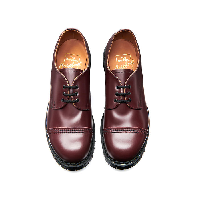 Oxblood Hi-Shine Steel Toe Capped Gibson Shoe