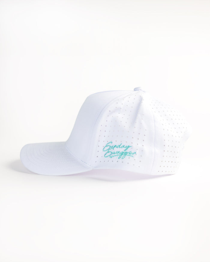 Palm tree white snapback golf hat | Sunday Swagger