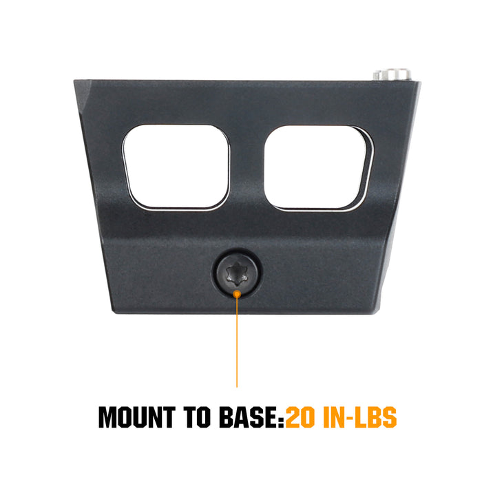 Picatinny Red Dot Riser Mount with Sealing Plate fit for RMR footprint Optic
