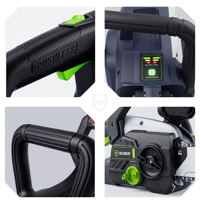 Piła łańcuchowa 40 V akumulatorowa 1200 W + 2 akumulatory WUBER