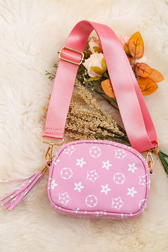 Pink Star Print Mini Crossbody Purse — Little Mamas Nursery