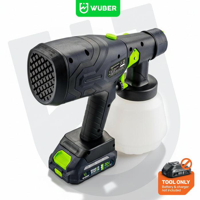 Pistolet malarski 200 W akumulatorowy Share+ System WUBER