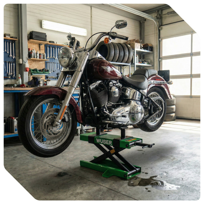 Podnośnik trapezowy motocyklowy śrubowy 500 kg WUBER