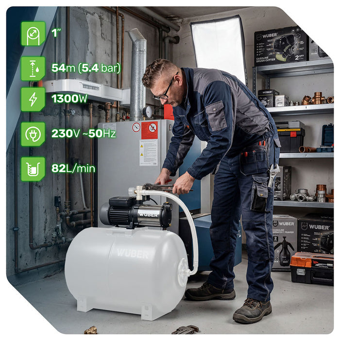 Pompa do wody hydroforowa wielostopniowa Inox 1300 W WUBER