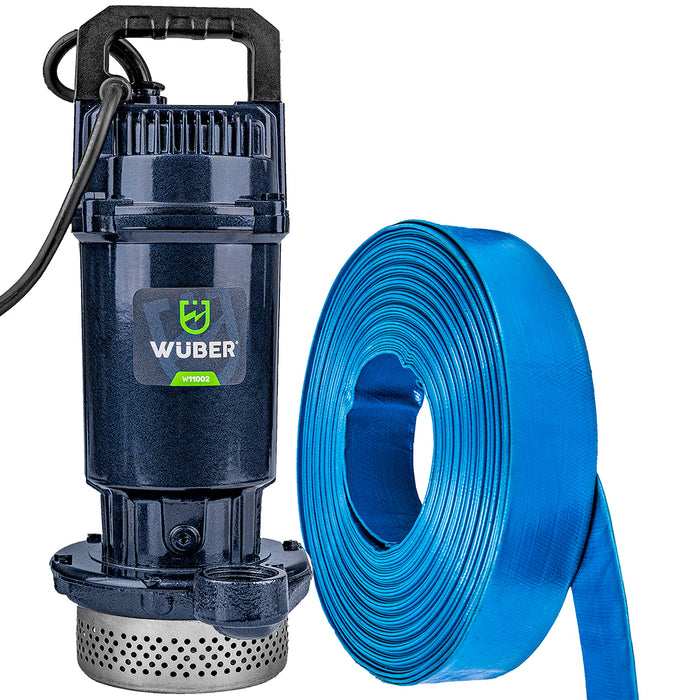 Pompa głębinowa do wody czystej brudnej szamba 400 W +wąż WUBER