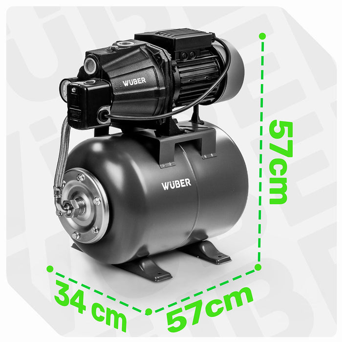Pompa hydroforowa do wody 50 l żeliwna WUBER