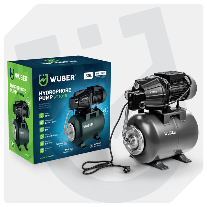 Pompa hydroforowa do wody 50 l żeliwna WUBER