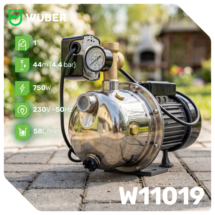 Pompa hydroforowa Inox do czystej wody JET 750 W WUBER