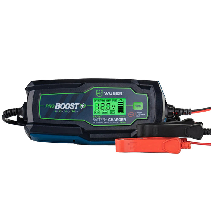 Prostownik samochodowy mikroprocesorowy 6-12 V 4 A WUBER