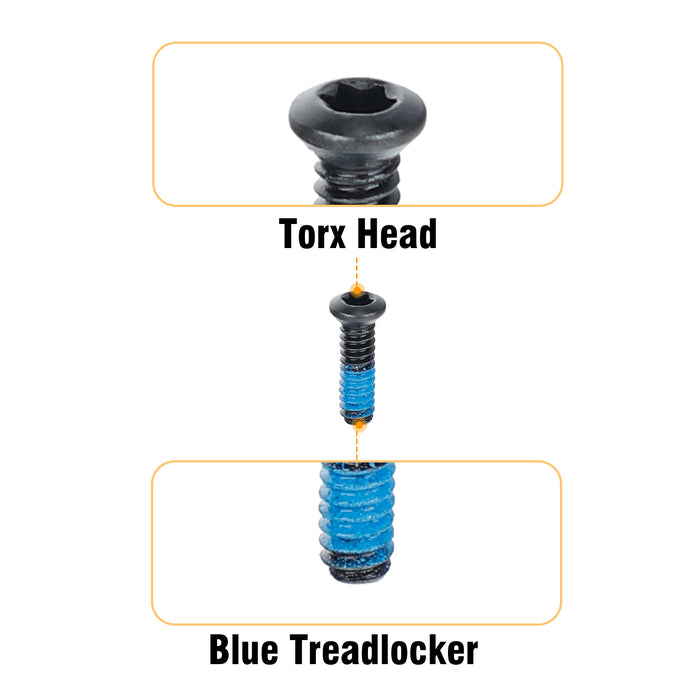 6-32 Red Dot Screws