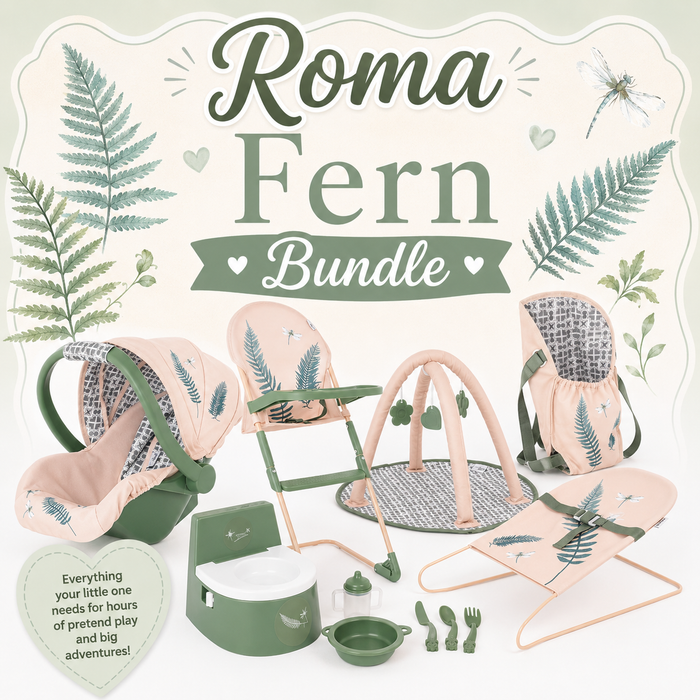 Roma Fern Bundle – 10-Piece Nursery Playset, High Chair & Car Seat — Little Mamas Nursery