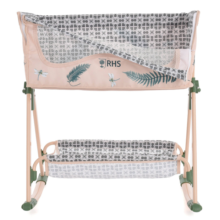 Roma RHS Doll Bedside Crib - Fern Collection (close-up) — Little Mamas Nursery