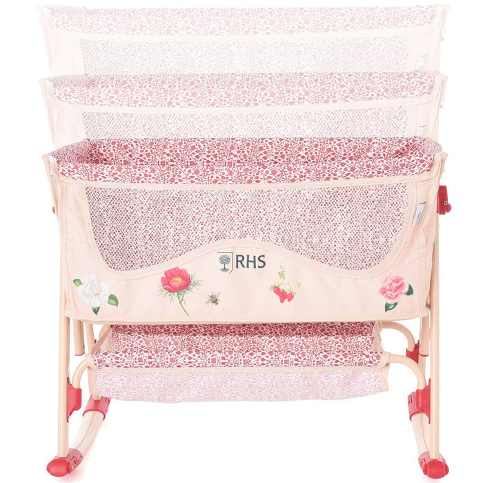 Roma RHS Doll Bedside Crib - Flora Collection (front view) — Little Mamas Nursery