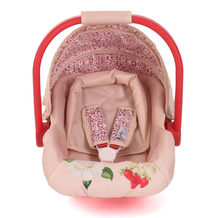 Roma RHS Doll Car Seat - Flora Collection (close-up) — Little Mamas Nursery