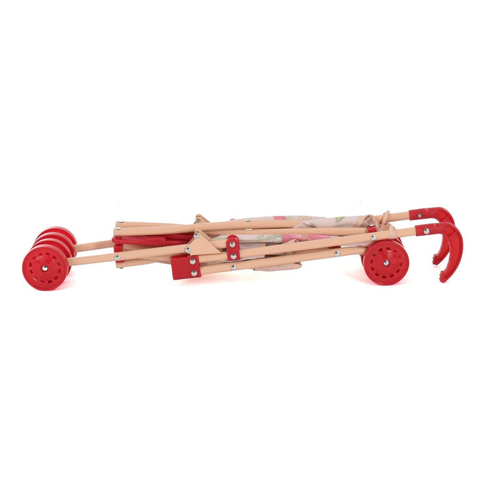 Roma RHS Umbrella Doll Buggy - Flora Collection (front view) — Little Mamas Nursery