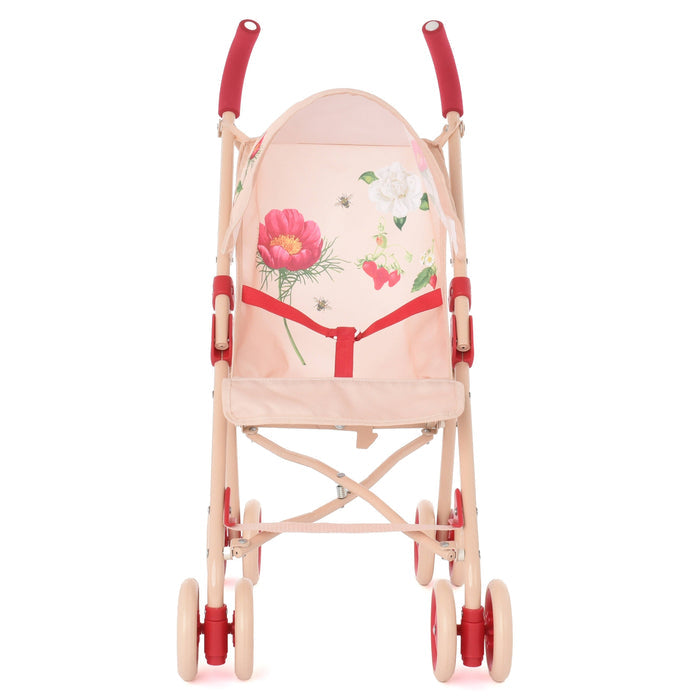 Roma RHS XL Umbrella Doll Buggy - Flora Collection (close-up) — Little Mamas Nursery