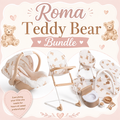 Roma Teddy Bear Bundle – 10-Piece Nursery Playset, High Chair & Car Seat — Little Mamas Nursery