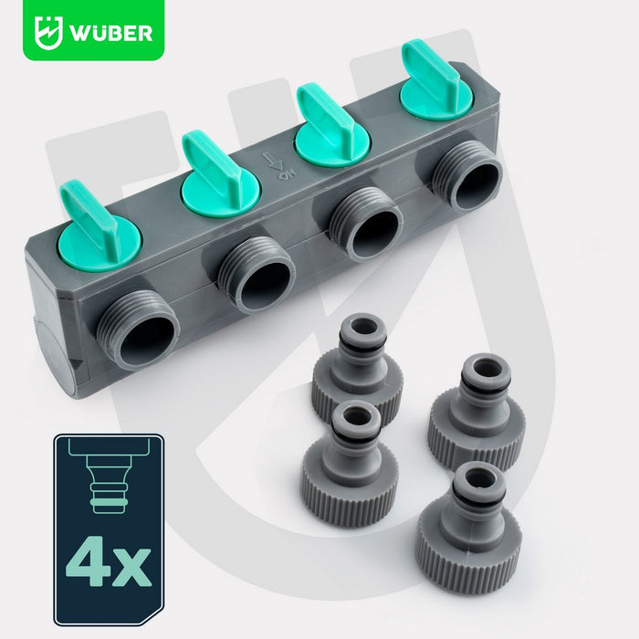 Rozdzielacz do węża czterodrożny WUBER