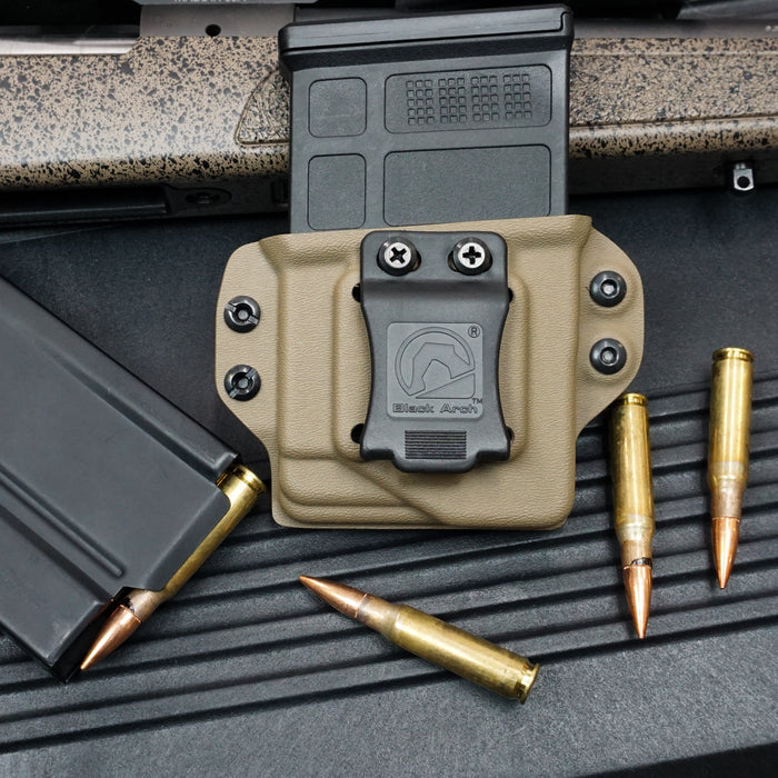 Black Short Action AICS Mag Carrier - Black Arch Holsters