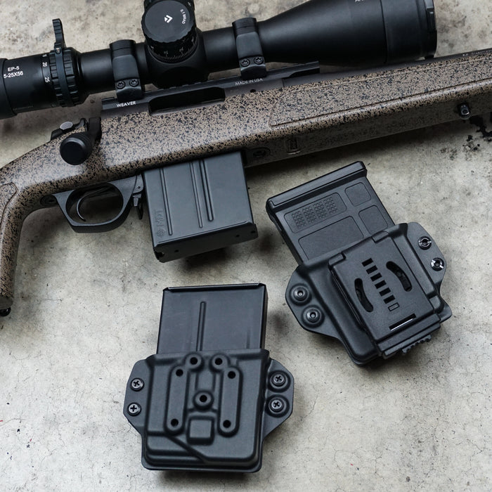 Black Short Action AICS Mag Carrier - Black Arch Holsters