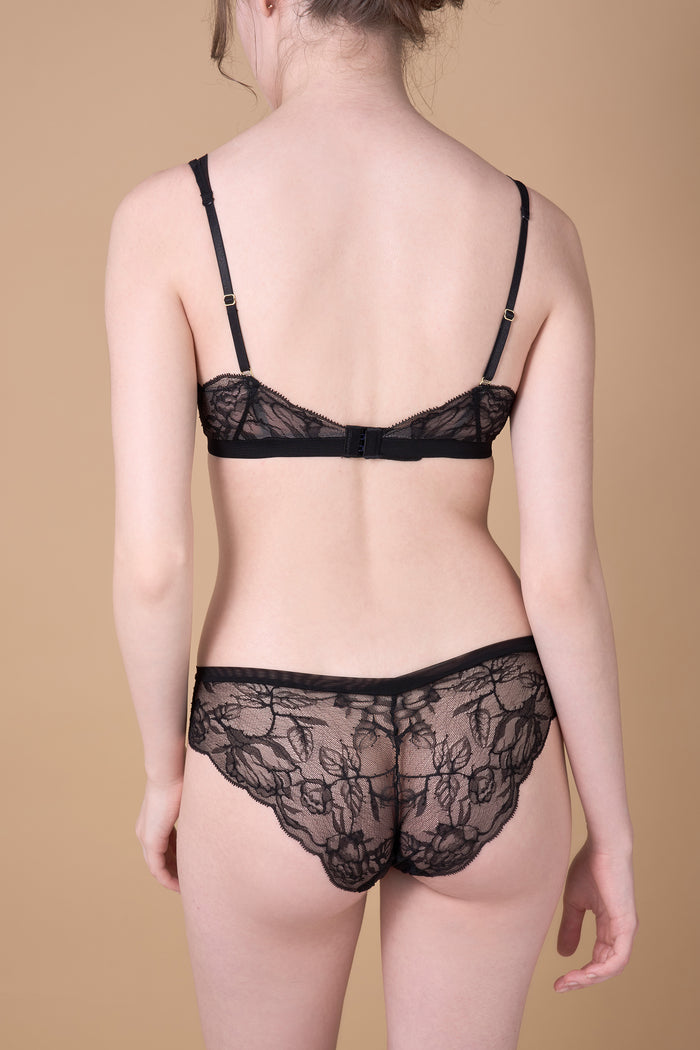 【Shorts】Rose Veil Bra Set